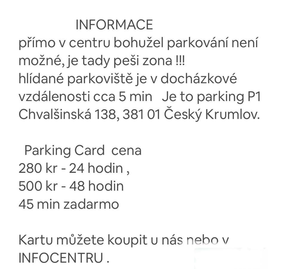Apartman Galant Český Krumlov 外观 照片